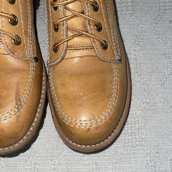 Lehigh Women’s Steel Toe Boots Size 9 M Tan Leather Workwear Hiking Rugged - Picture 9 of 12